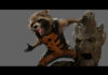 gardiens de la galaxie concept art rocket raccoon