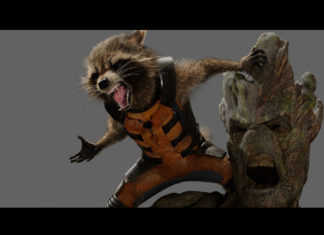 gardiens de la galaxie concept art rocket raccoon