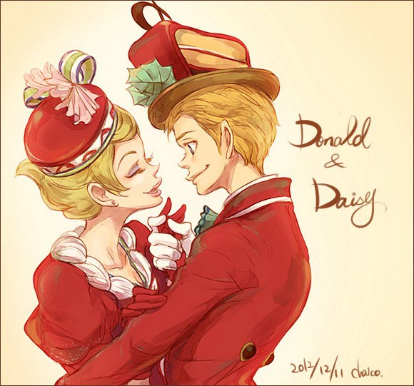 donald_and_daisy_by_chacckco-d5nsu5z