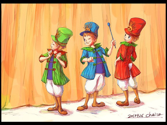 little_three_caballeros_by_chacckco-d6nyg4r