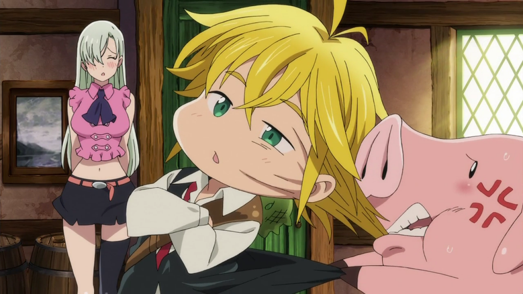 Hawk Scolding Meliodas 1024x576, Quatregeek