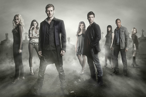 The Originals -- Image Number: OR01_Cast_3041.jpg – Pictured (L-R): Claire Holt as Rebekah, Phoebe Tonkin as Hayley, Joseph Morgan as Klaus, Danielle Campbell as Davina, Daniel Gillies as Elijah, Daniella Pineda as Sophie, Charles Michael Davis as Marcel, and Leah Pipes as Cami -- Photo: The CW -- © 2013 The CW Network, LLC. All rights reserved.