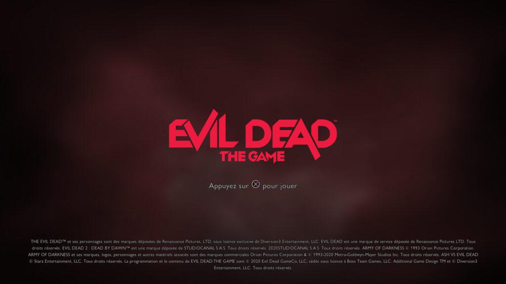 Evil Dead The Game