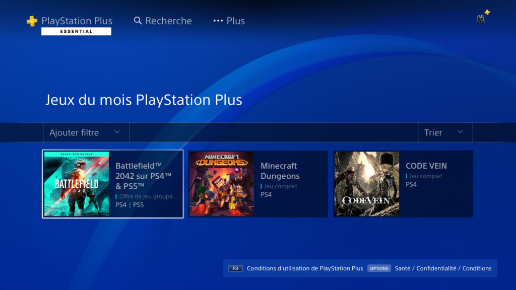 Menu des jeux gratuit du mois. Menu des jeux gratuit du mois.