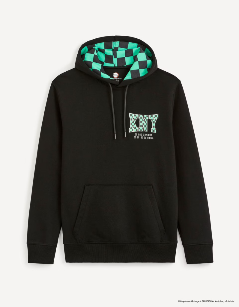 Demon Slayer Kimetsu No Yaiba Sweatshirt Kamado Tanjirou Noir Face Demon Slayer Kimetsu No Yaiba Sweatshirt Kamado Tanjirou Noir Face
