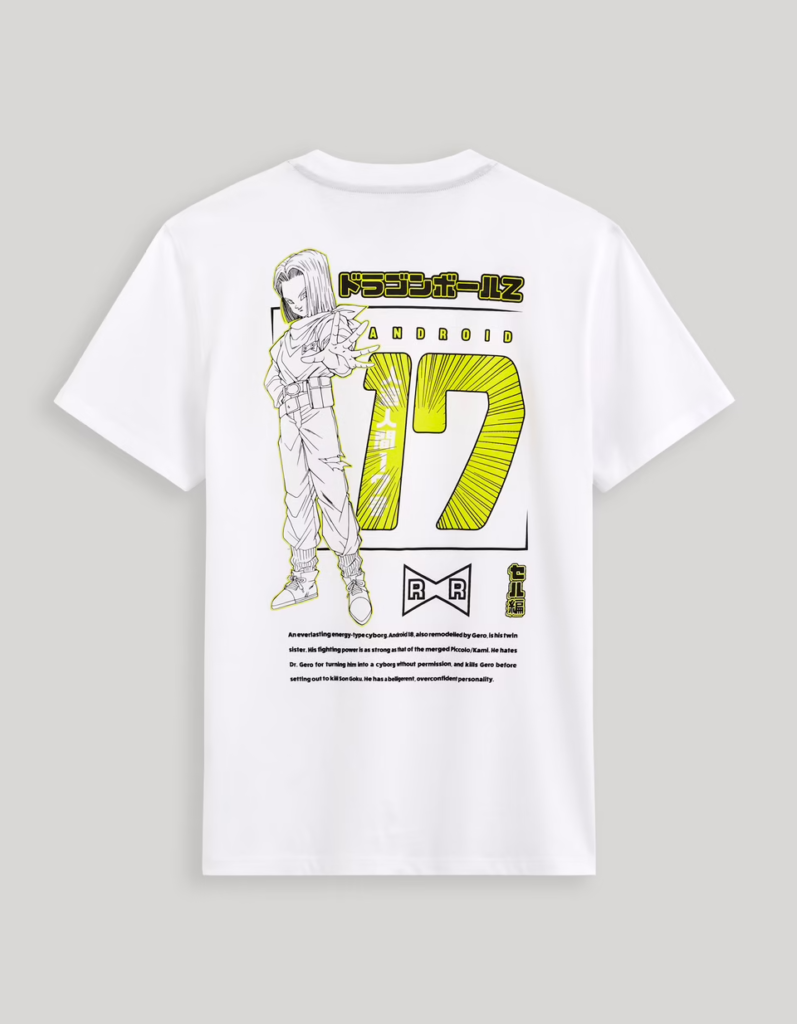 Dragon Ball Z T Shirt Blanc C17 Recto Dragon Ball Z T Shirt Blanc C17 Recto