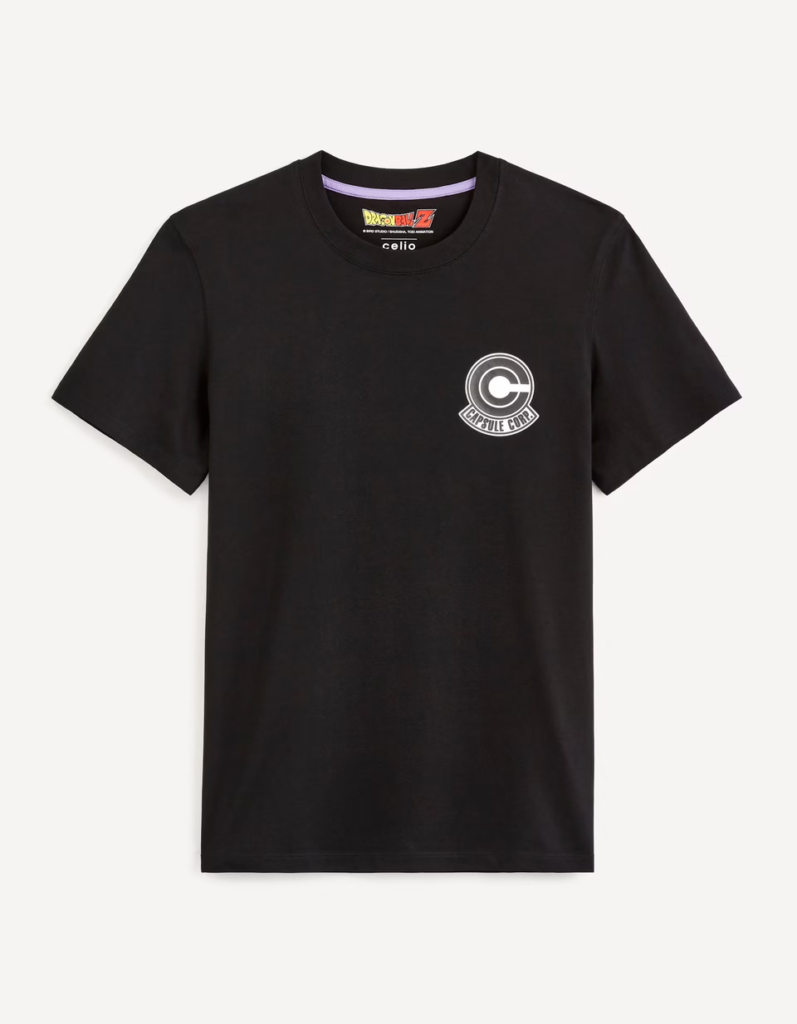 Dragon Ball Z T shirt Noir Trunks Face Dragon Ball Z T shirt Noir Trunks Recto