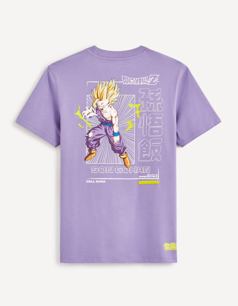 Dragon Ball Z T shirt Violet Son Gohan Recto Dragon Ball Z T shirt Violet Son Gohan Recto