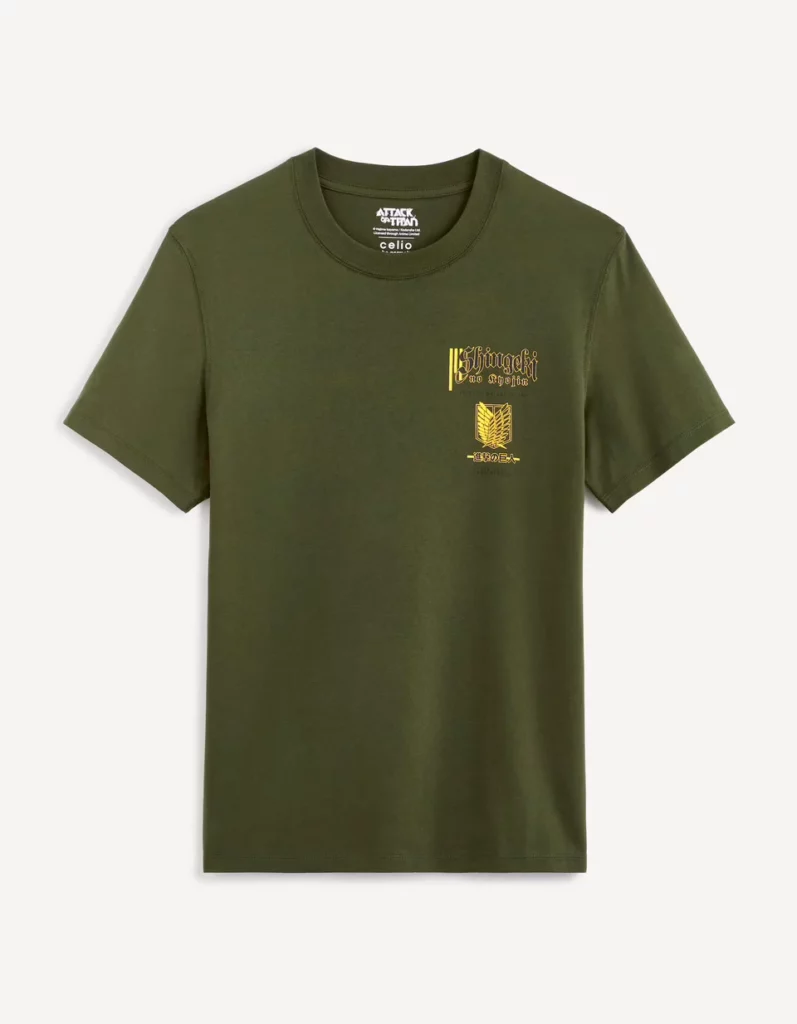L'Attaque des Titans T shirt Vert Face L'Attaque des Titans T shirt Vert Face