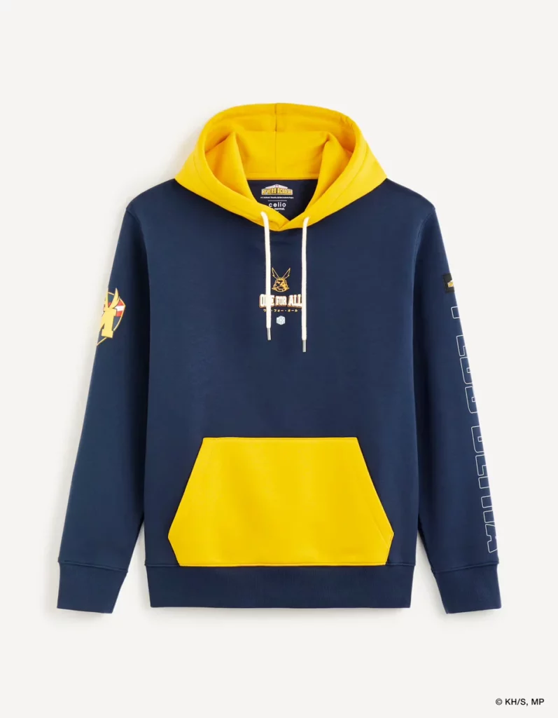 My Hero Academia Sweat Capuche Marine Face My Hero Academia Sweat Capuche Marine Face