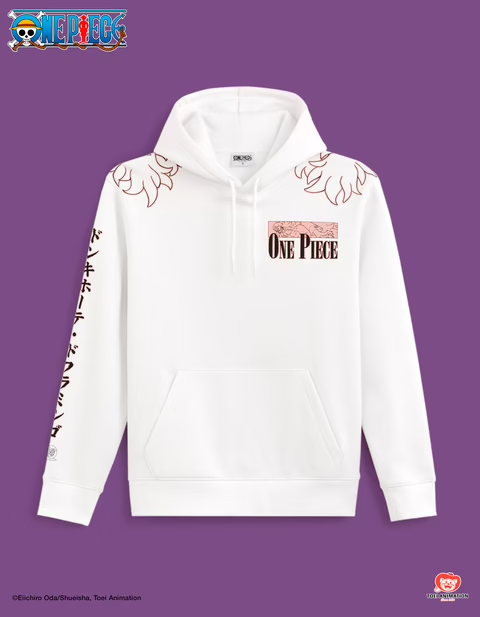 One Piece Sweat Blanc Weared Face One Piece Sweat Blanc Weared Face
