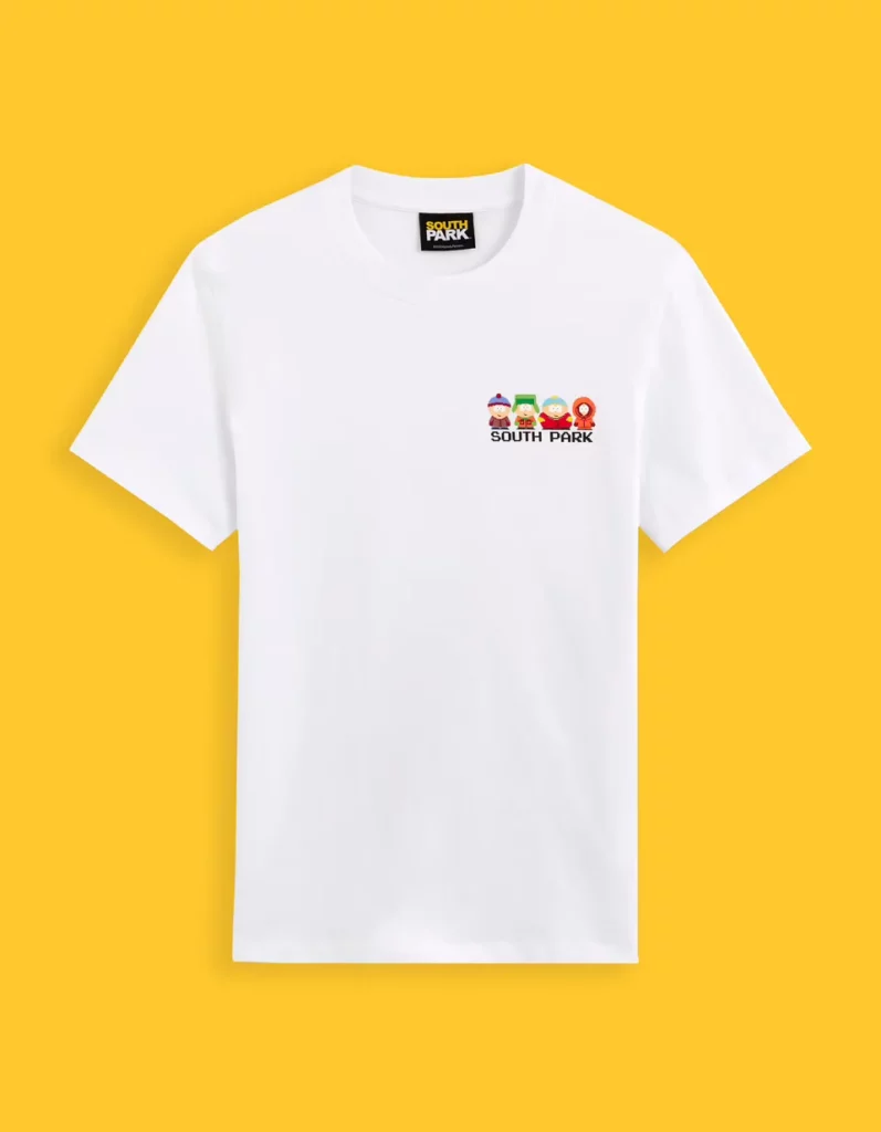 South Park T shirt Blanc Face South Park T shirt Blanc Face