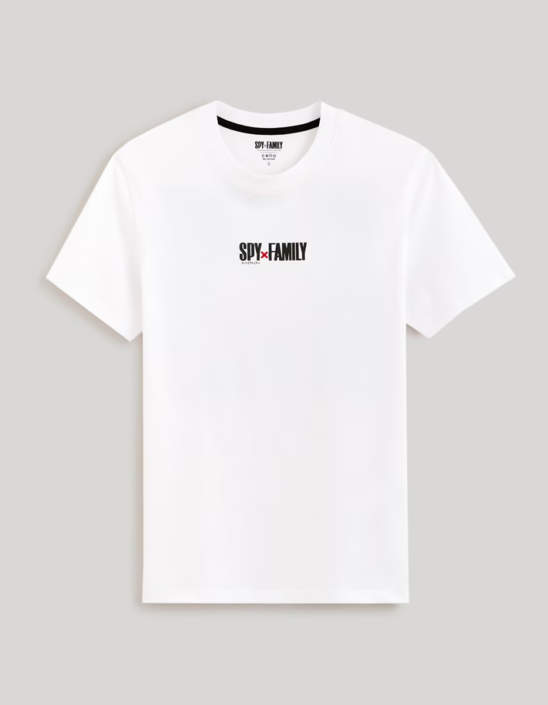 Spy X Family T shirt Blanc Face Spy X Family T shirt Blanc Face