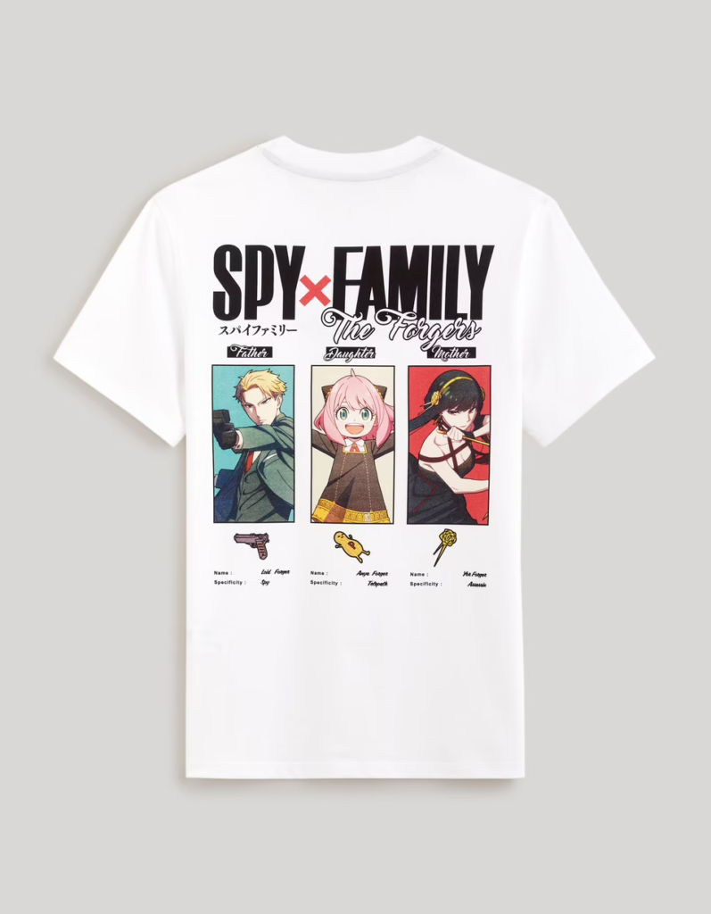 Spy X Family T shirt Blanc Recto Spy X Family T shirt Blanc Recto