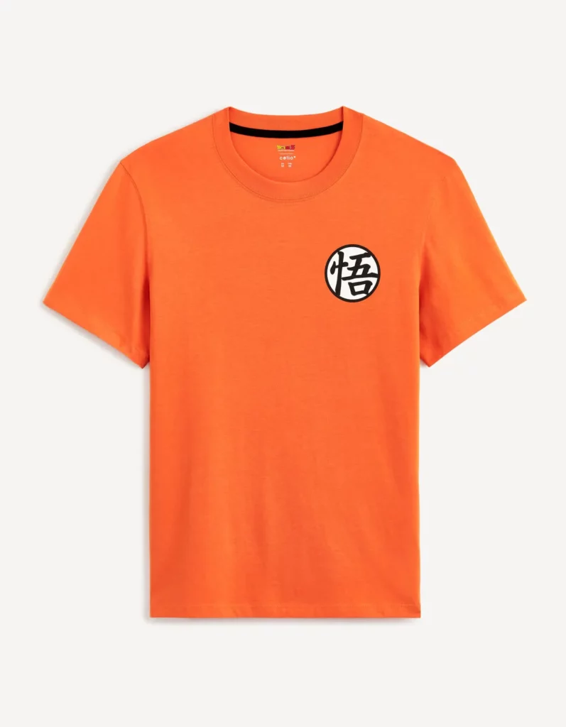 Tee Shirt DBZ ORANGE Face Tee Shirt DBZ ORANGE Face