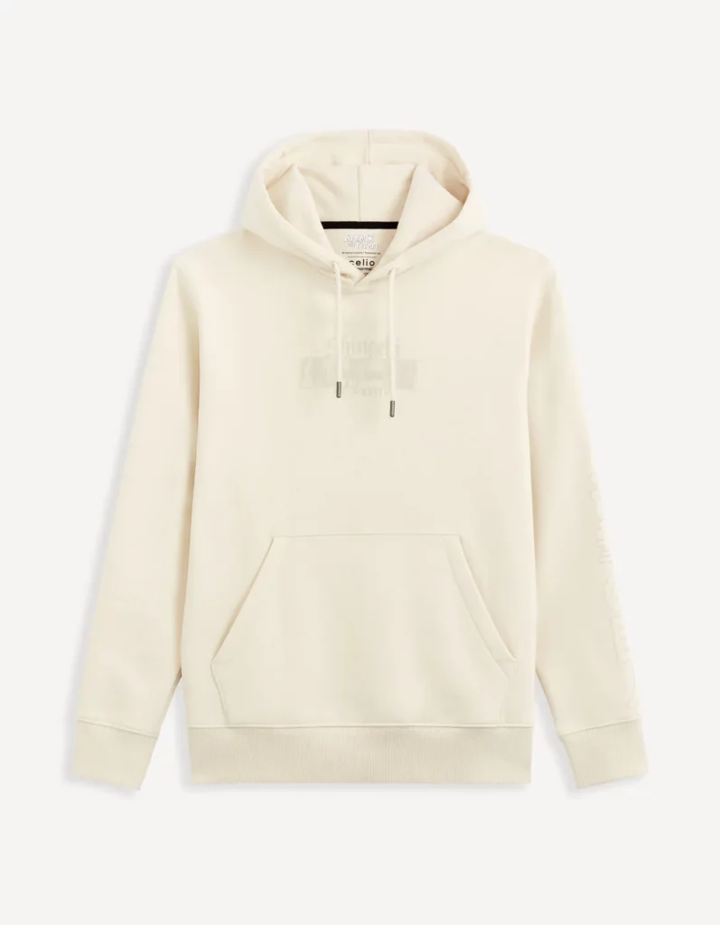 L'Attaque des Titans sweat Capuche Offwhite Face L'Attaque des Titans sweat Capuche Offwhite Face