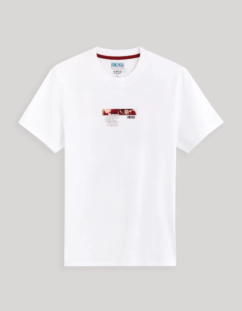 One Piece - T-shirt Blanc Fight Face One Piece - T-shirt Blanc Fight Face