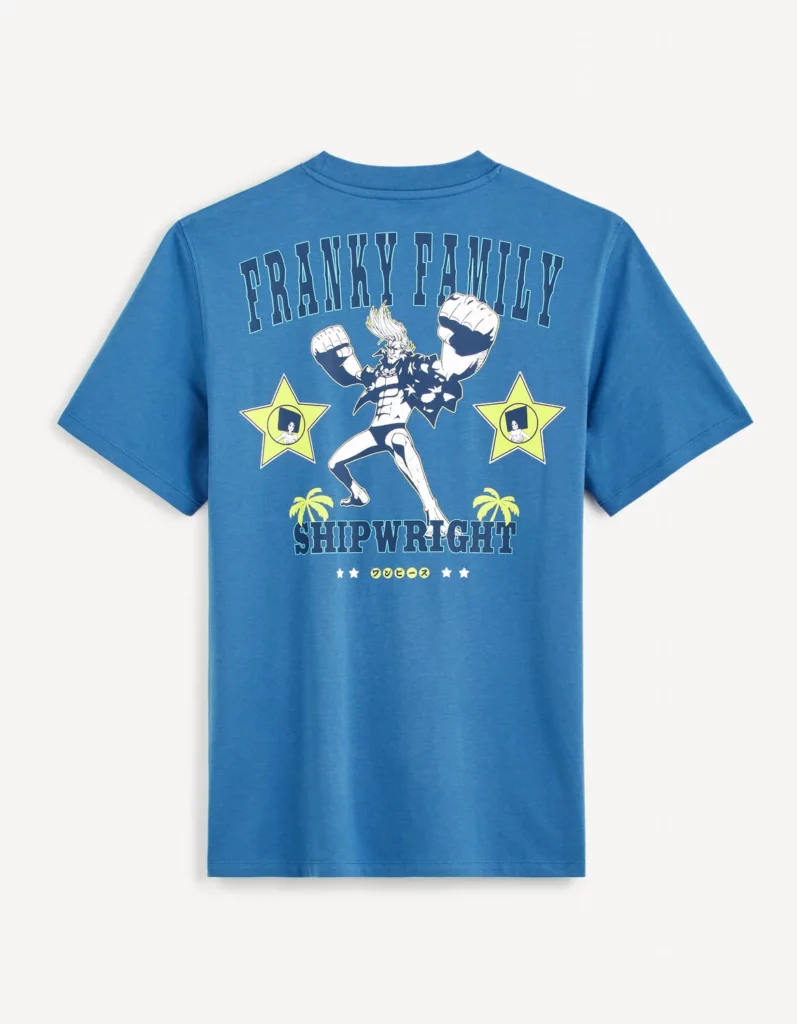 One Piece - T-shirt bleu Recto One Piece - T-shirt bleu Recto