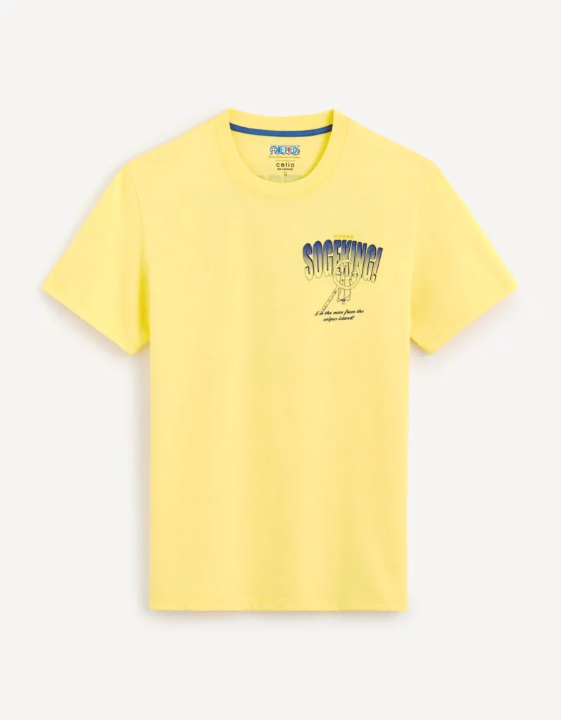 One Piece - T-shirt Jaune Face One Piece - T-shirt Jaune Face